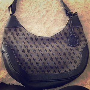 Black Cloth and Leather Dooney & Bourke Handbag